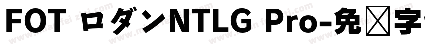FOT ロダンNTLG Pro字体转换